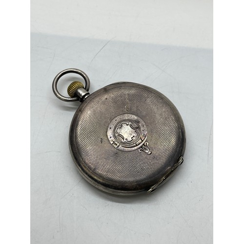 512 - Silver repeater pocket watch for restoration