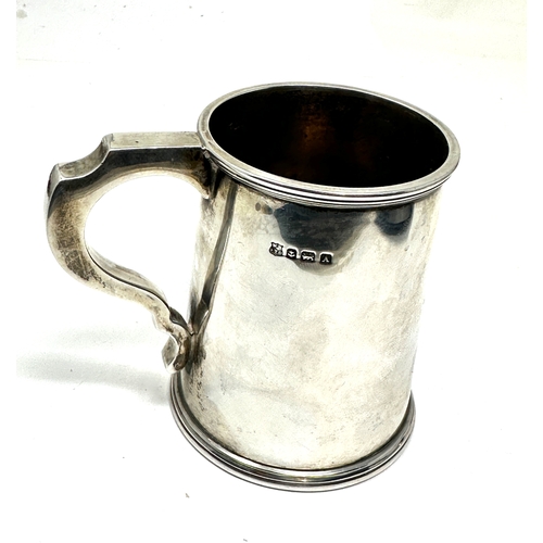 7 - Antique silver tankard mug Birmingham silver hallmarks weight 173g