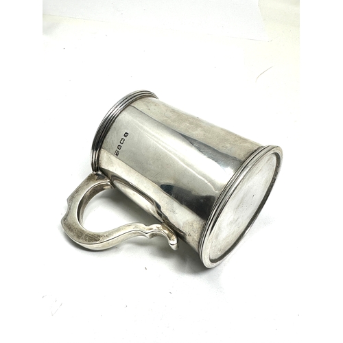 7 - Antique silver tankard mug Birmingham silver hallmarks weight 173g