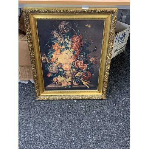 86B - Gilt framed oil on canvas signed measures approximately 21 inches tall 17 inches wide