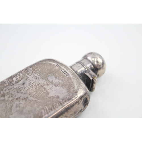 34 - .925 sterling small hip flask