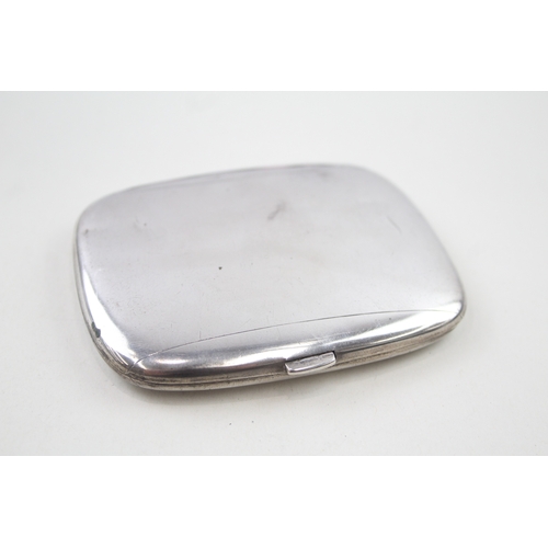 44 - stamped .800 silver cigarette case w/ engraving