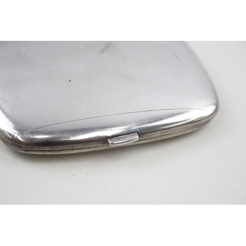 44 - stamped .800 silver cigarette case w/ engraving