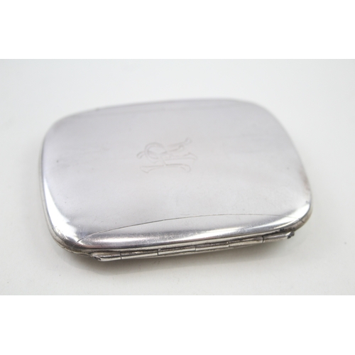 44 - stamped .800 silver cigarette case w/ engraving