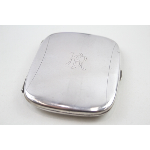 44 - stamped .800 silver cigarette case w/ engraving