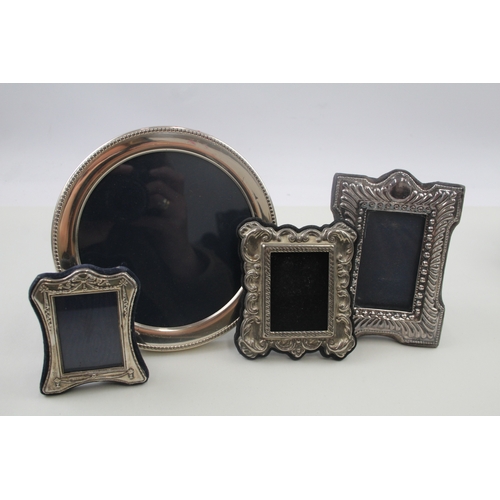 45 - 4 x .925 sterling photograph frames