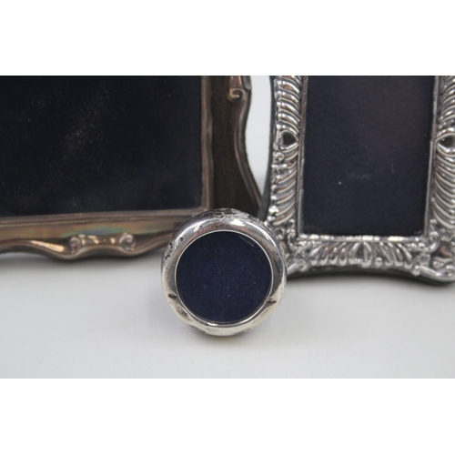 62 - 4 x .925 sterling silver photograph frames