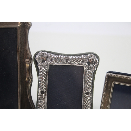 62 - 4 x .925 sterling silver photograph frames