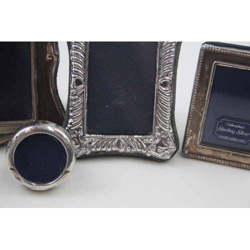 62 - 4 x .925 sterling silver photograph frames