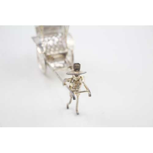 63 - .925 sterling silver rickshaw ornament