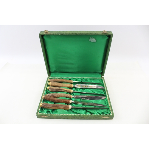 405 - Anton Wingen Solingen-Germany Cutlery Set Knife 6 Piece Vintage