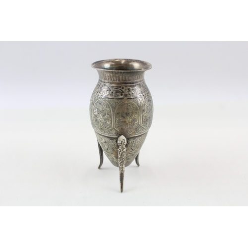 406 - Silver Plate Earn Vase Vintage Height: 11.5cm