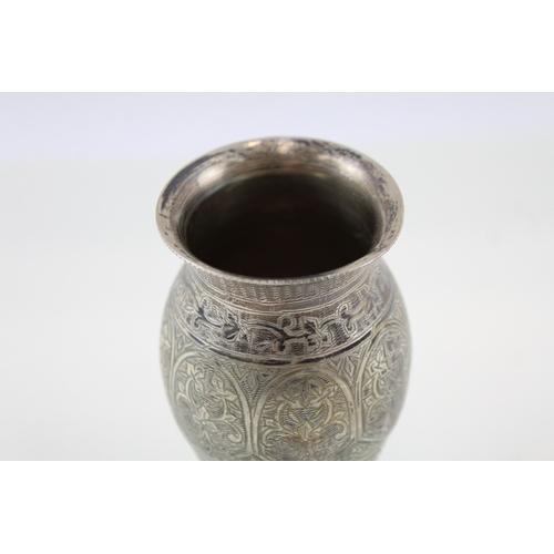 406 - Silver Plate Earn Vase Vintage Height: 11.5cm