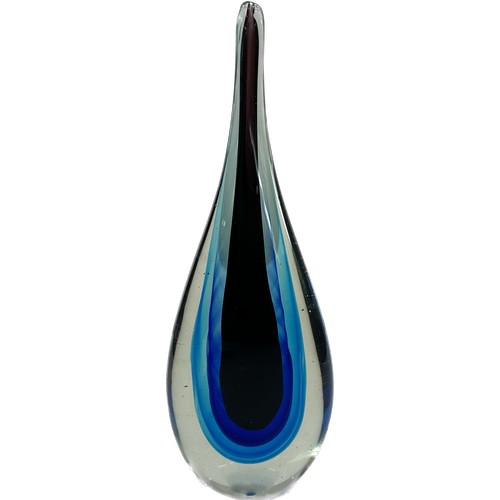 70 - Vintage murano glass vase height 11 inches tall