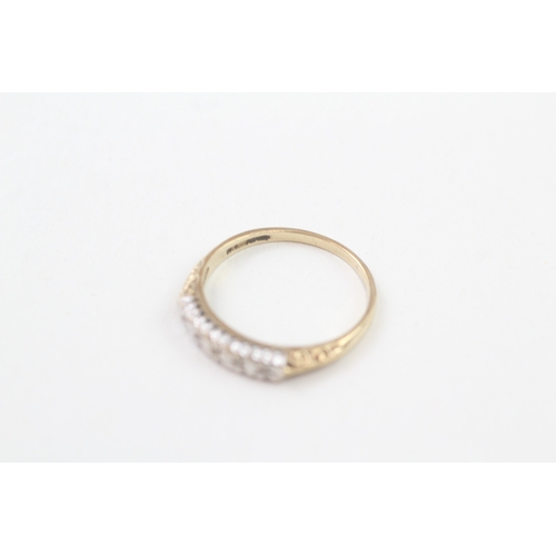 178 - 9ct gold diamond set five stone eternity ring (1.4g)