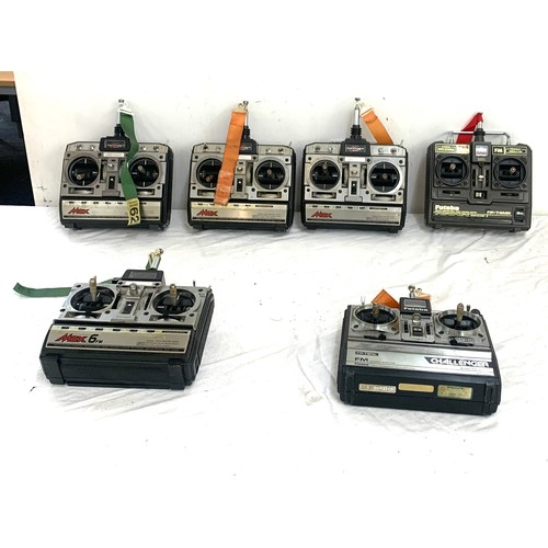 64 - Selection of 6 Radio control Transmitters, untested