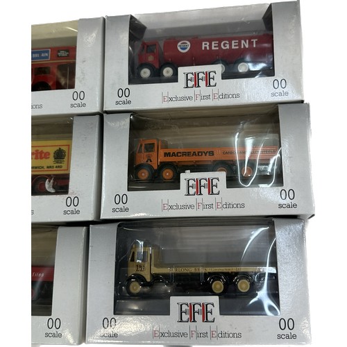 79 - 11 original boxed E.F.E Gilbow diecast vehicles to include Pickfords removers, typhoo tea etc