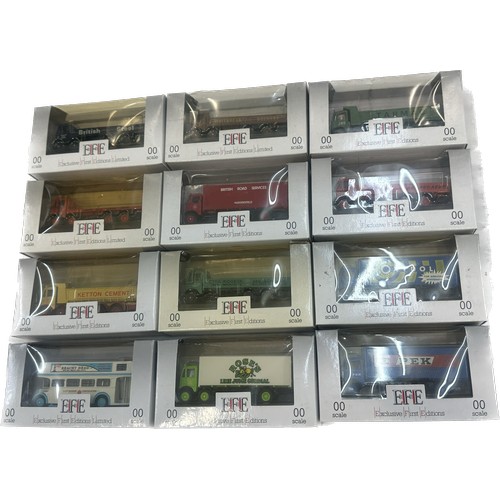 27 - 12 original boxed E.F.E Gilbow diecast vehicles to include Pex, Tarmac etc