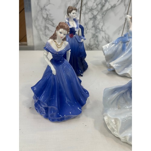 38 - Selection of vintage lady figurines to include Royal Doulton Rebecca HN 4041, Coalport ' Ladies of F... 