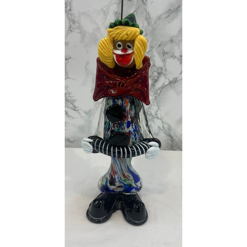 4 - Vintage Murano clown figure overall height 14 inches