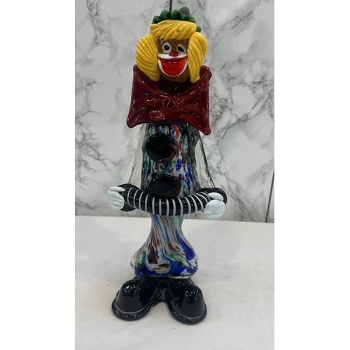 4 - Vintage Murano clown figure overall height 14 inches