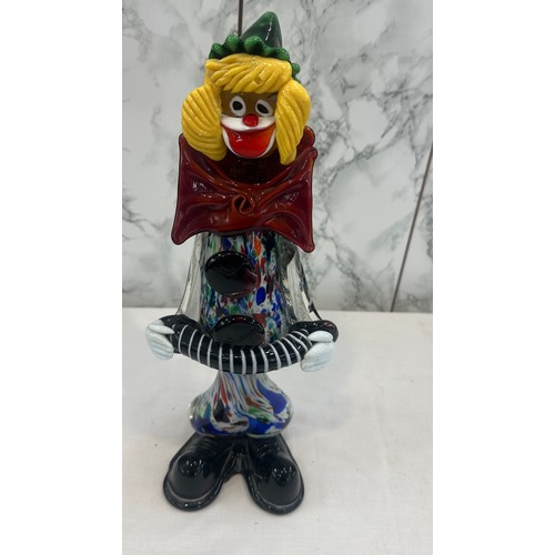 4 - Vintage Murano clown figure overall height 14 inches