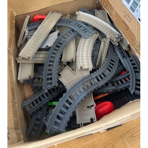 154 - Two boxes of Thomas the Tank track and accessories