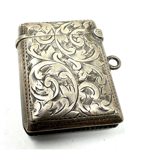 13 - Antique silver vesta case