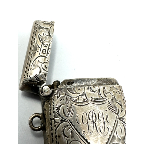 13 - Antique silver vesta case