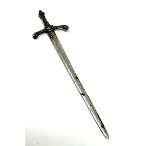 19 - Vintage silver sword letter opener measures approx 17cm long