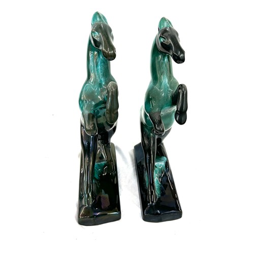 55 - Pair of Canadian blue horses overall height approx 14 inches tall