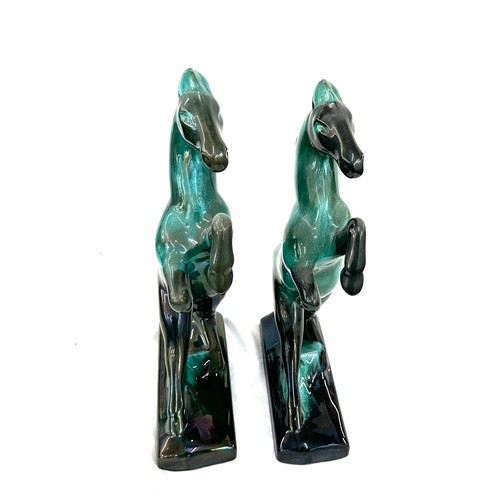 55 - Pair of Canadian blue horses overall height approx 14 inches tall