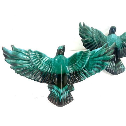 45 - Pair of blue Canadian eagles approx wing span 14.5 inches