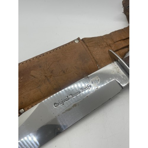 550 - Cased original Bowie knife, whitby