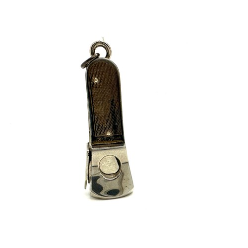 553 - Vintage hallmarked silver cigar cutter