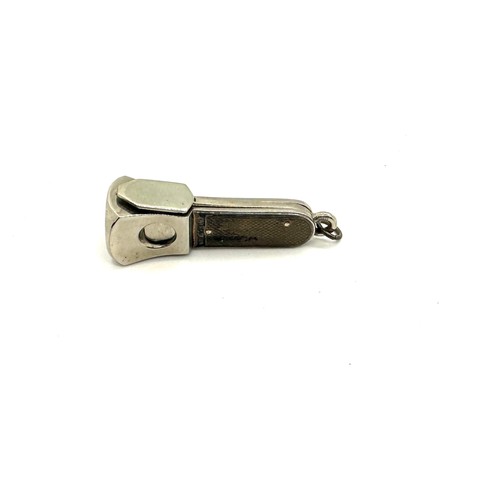 553 - Vintage hallmarked silver cigar cutter