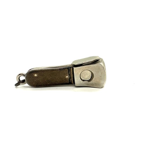 553 - Vintage hallmarked silver cigar cutter