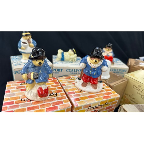 10 - Selection of assorted Coalport Paddington bear figures, most of them have boxes