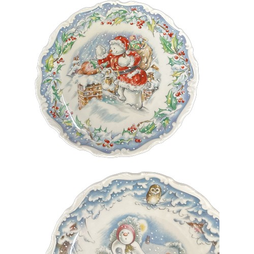 583 - Four Royal Doulton ' The Snowman' plates to include ' Dance of the Snowman', ' Snowman Christmas cak... 