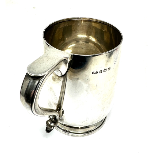 4 - large Antique silver tankard Birmingham silver hallmarks maker S ltd weight 258g