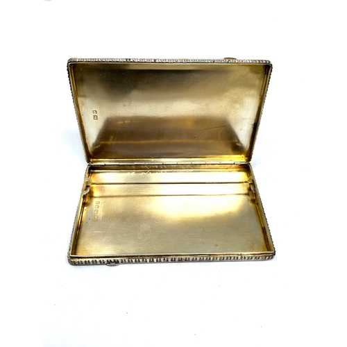 15 - Large antique silver Dunhill cigarette case measures approx 13cm by 8.2cm weight 195g