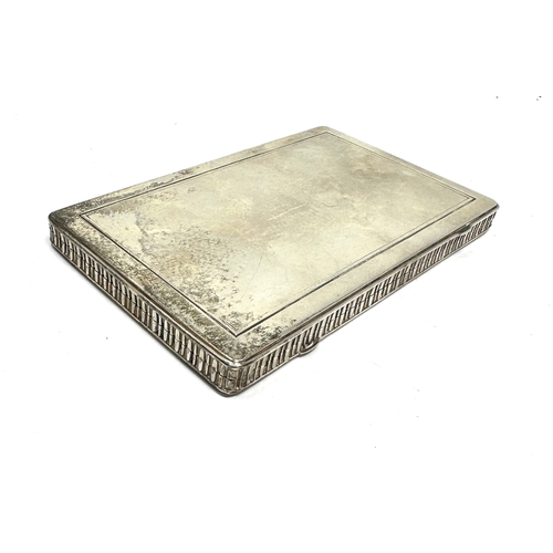 15 - Large antique silver Dunhill cigarette case measures approx 13cm by 8.2cm weight 195g