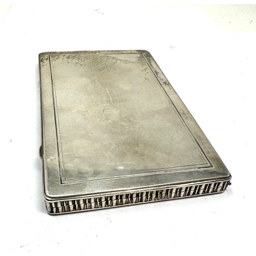 15 - Large antique silver Dunhill cigarette case measures approx 13cm by 8.2cm weight 195g