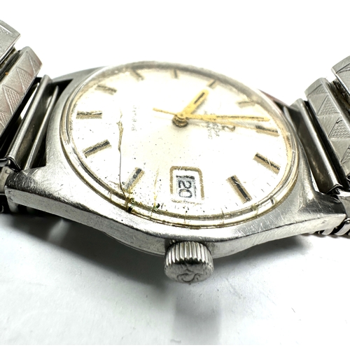 423 - Vintage Gents s/steel Omega automatic Geneve wristwatch the watch is ticking