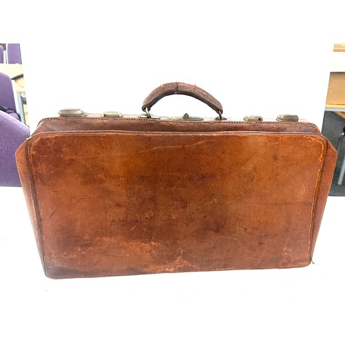 139 - Antique document leather bag