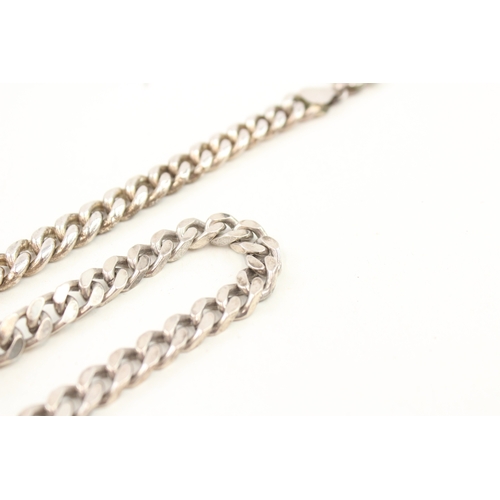 431 - Two chunky curb link chain bracelets (70g)