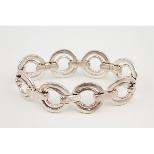 479 - A silver bracelet by Old Florence (61g)