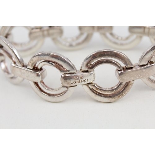 479 - A silver bracelet by Old Florence (61g)