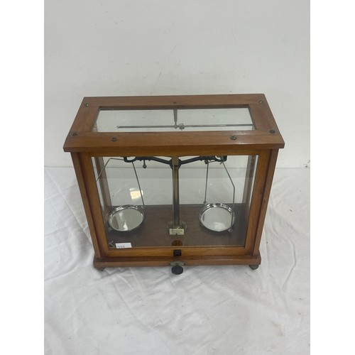 29 - Vintage cased balance scales