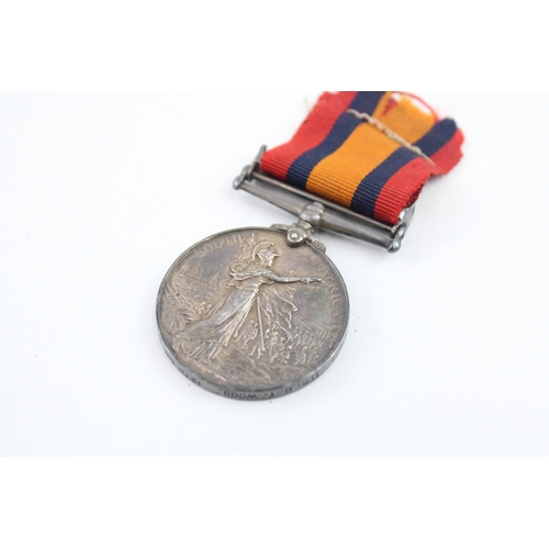 133 - Boer War Queens South Africa Medal 27677 Tpr C. T. Wood 12th Coy Imp Yeo